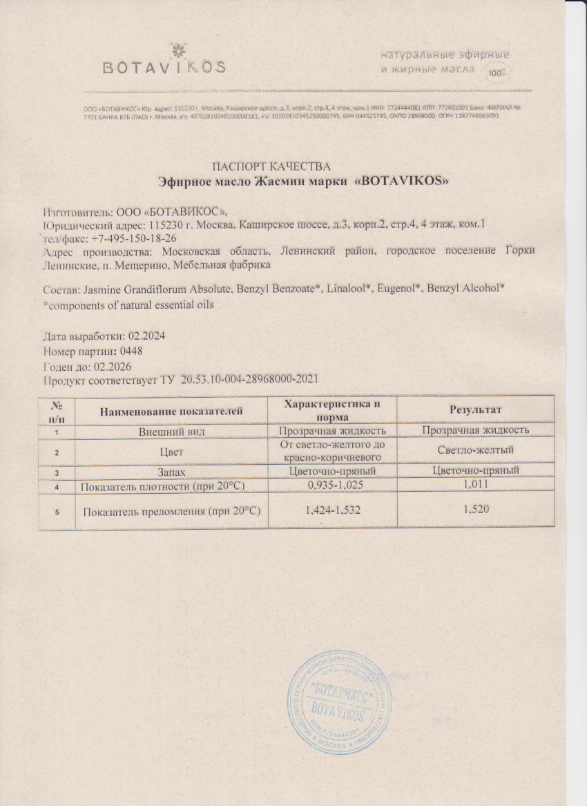 Паспорт №022024